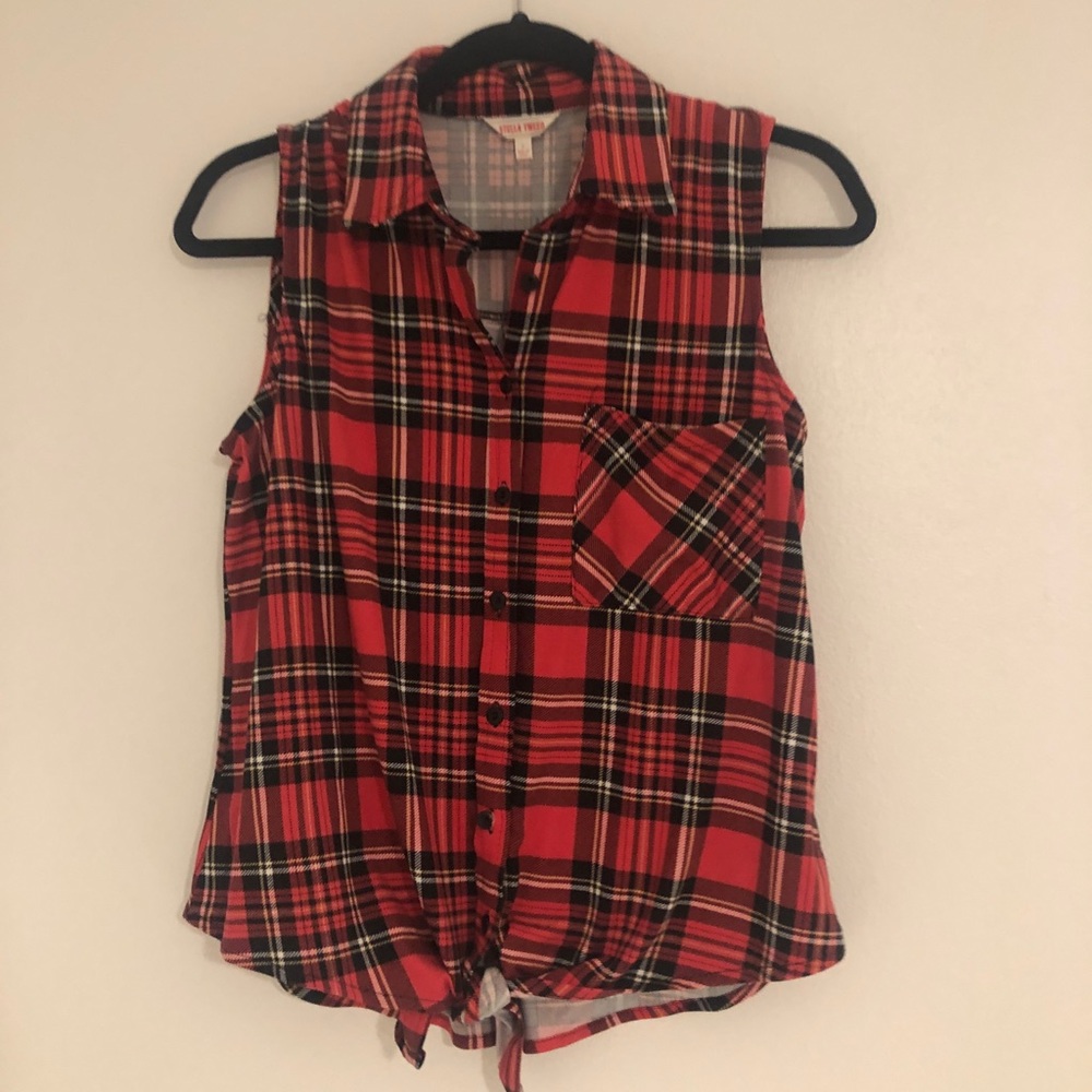 Flannel Red Blouse